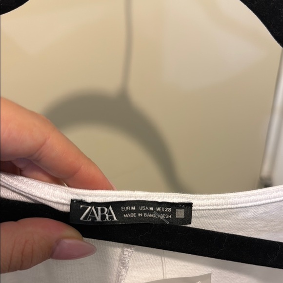 NWT ZARA Two-Tone Sleeveless Color Block Drape Dress - Picture 5 of 6